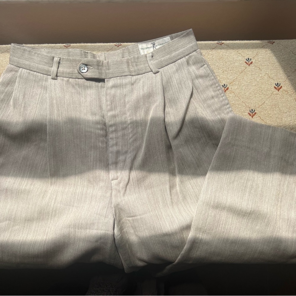Fairway & Greene Tan Wool Trousers